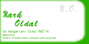 mark oldal business card